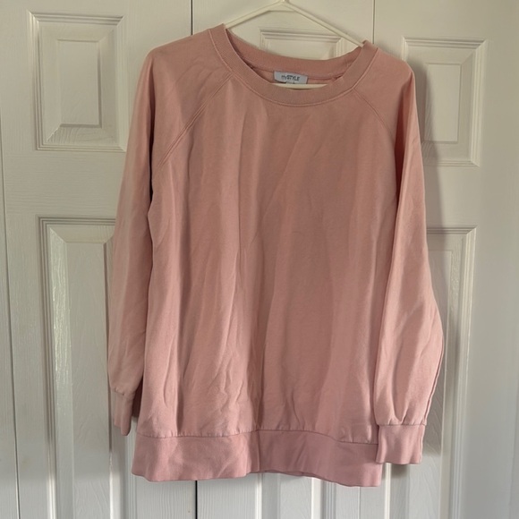 my STYLE Tops - Soft Pink Casual Sweatshirt
